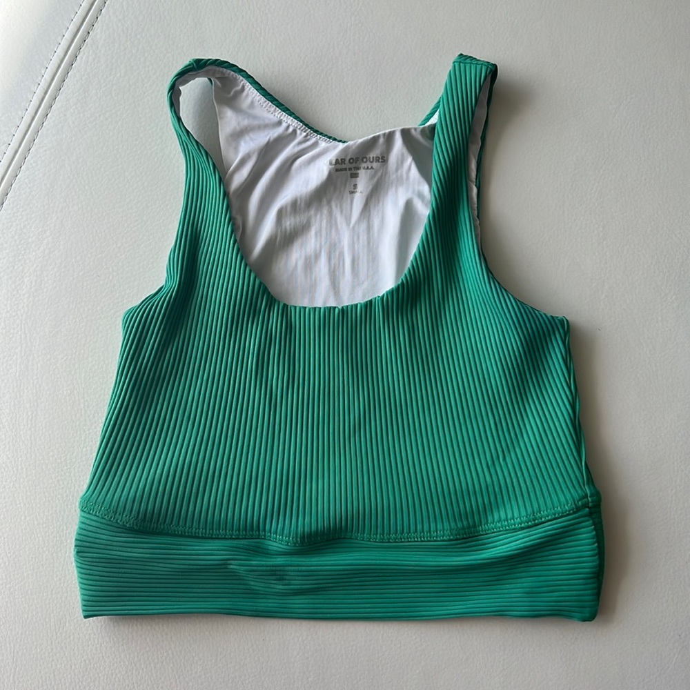 Year of ours Kelly green gym bra - small